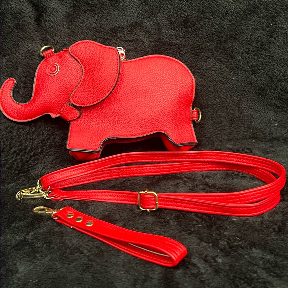 Mini Red Elephant Purse